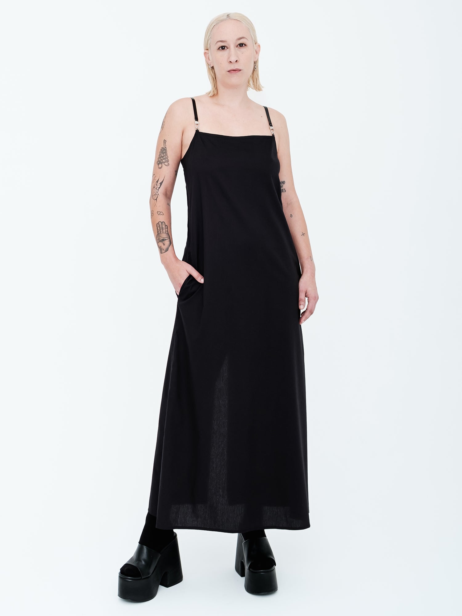 Black A-Line Tank Maxi Dress Black A-Line Tank Maxi Dress