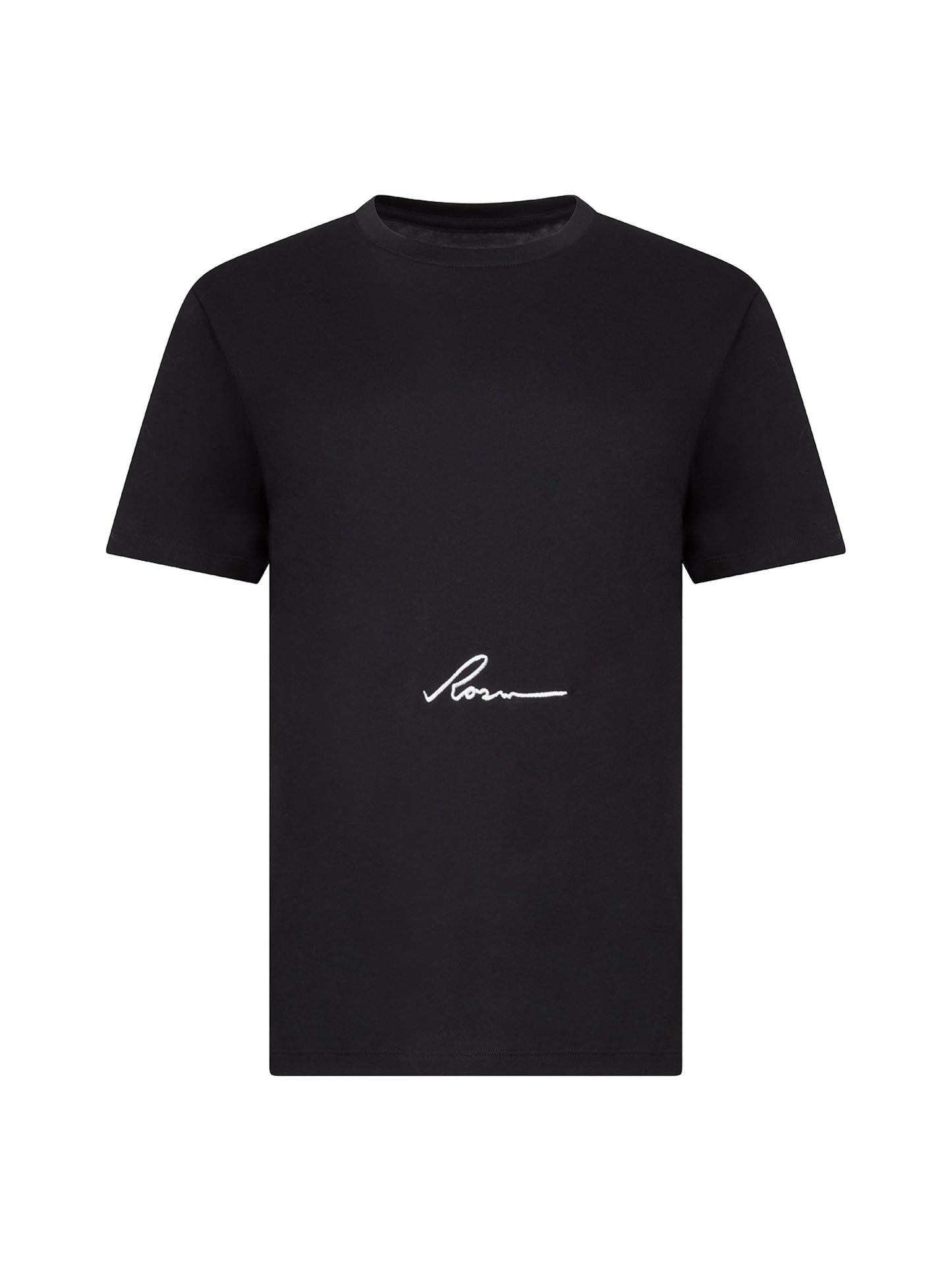 rosin studios black logo embroidered t shirt tee