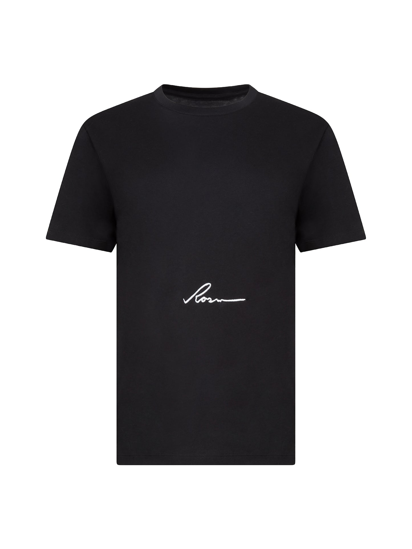 rosin studios black logo embroidered t shirt tee