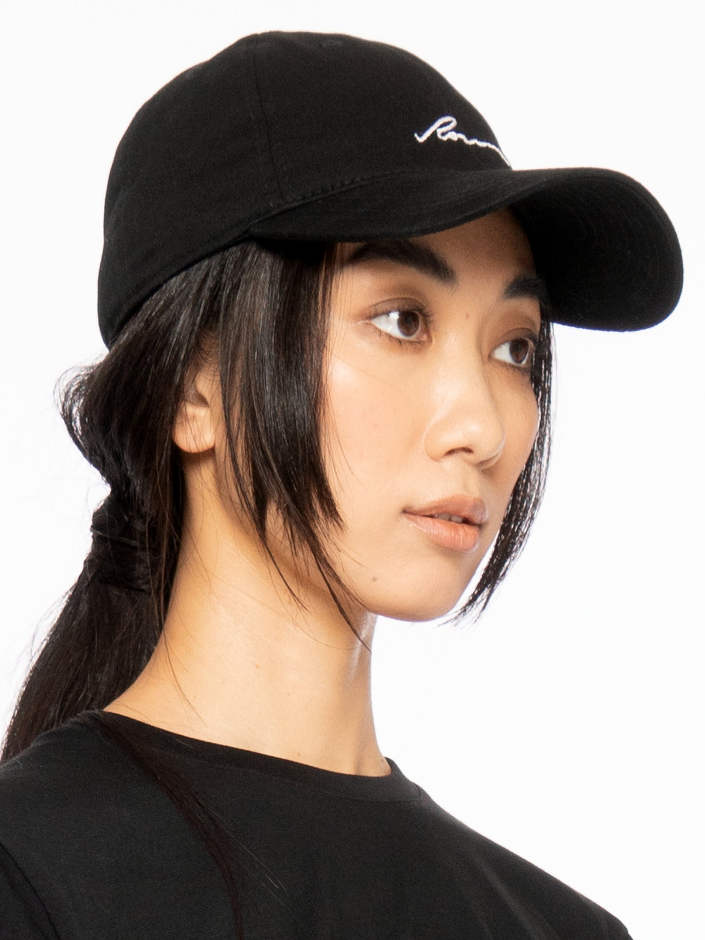 rosin studios black logo embroidered dad hat baseball cap