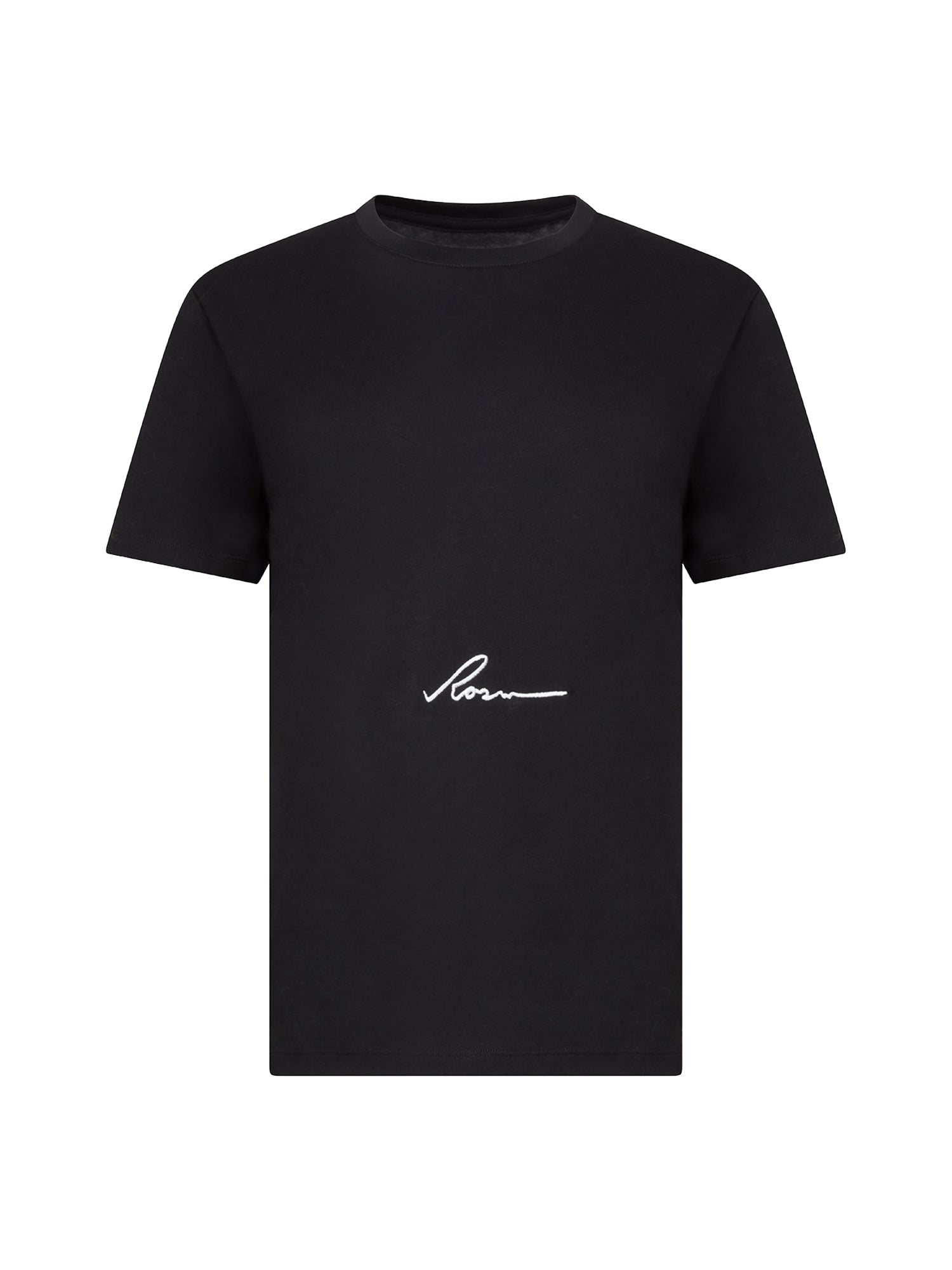 rosin studios black logo embroidered t shirt tee