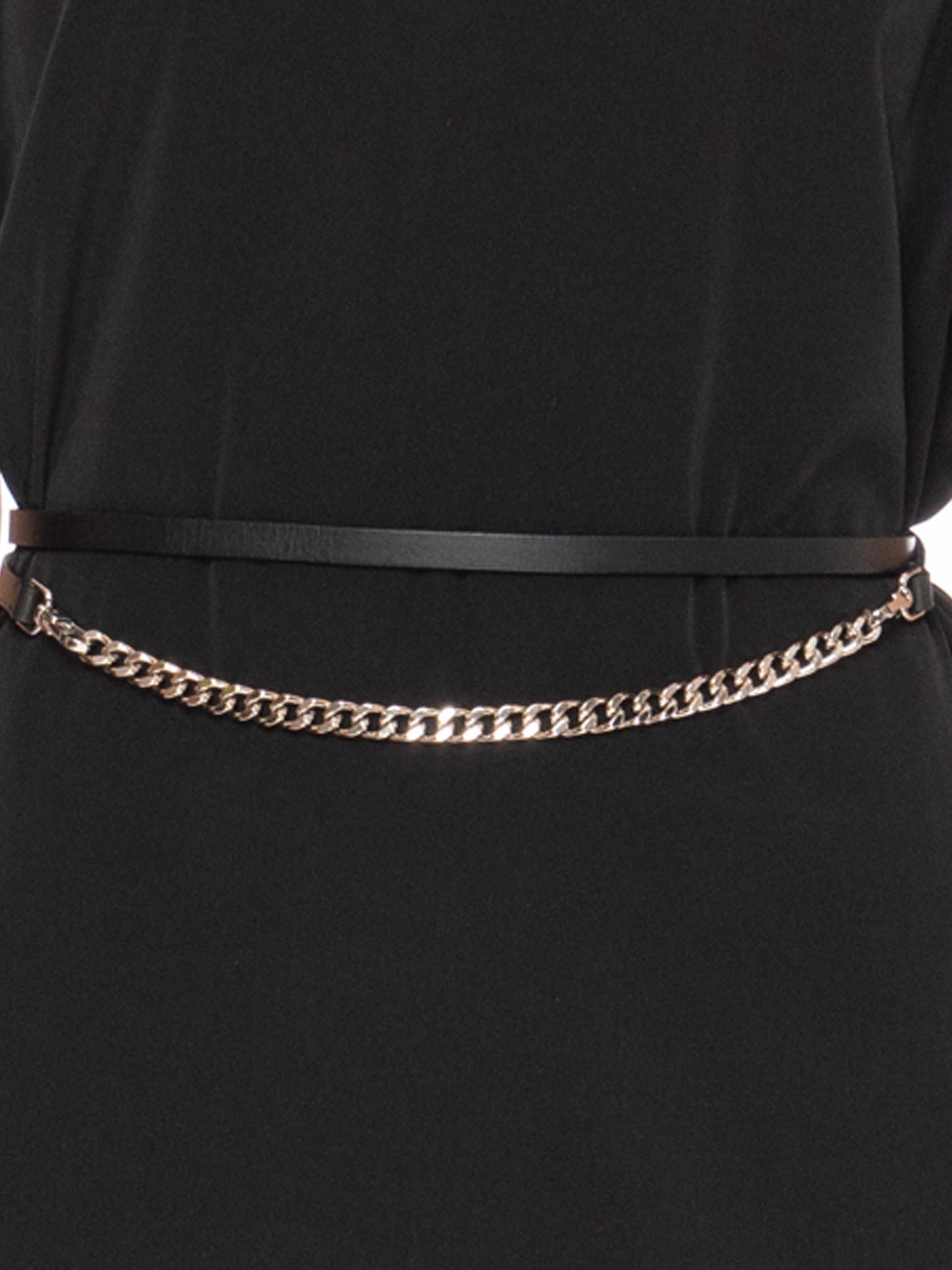 rosin studios black leather chain combo wrap belt